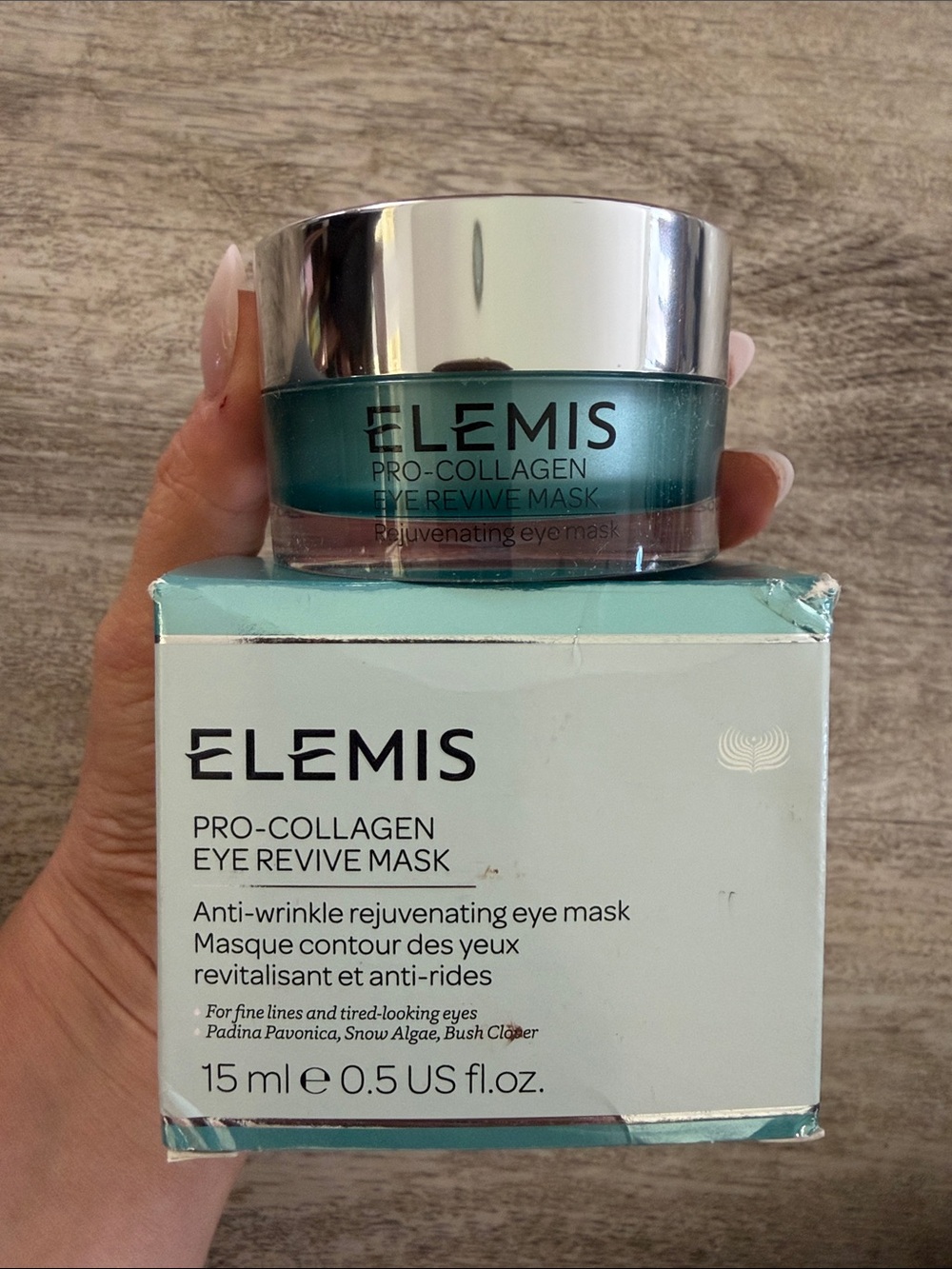 ELEMIS Pro-Collagen Eye Revive Mask - Teal and Silver